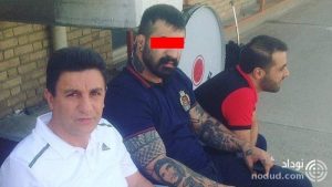 گنده لات متهم به قتل تهران در کنار چهره فوتبالی مشهور + عکس
