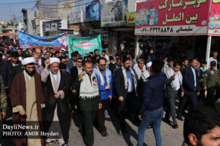 راهپیمائی و عزاداری مردم مسجدسلیمان در پی به شهادت رسیدن سپهبد حاج قاسم سلیمانی