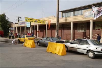 نصب تونل های ضدعفونی کننده خودرو توسط نفت و گاز مسجدسلیمان