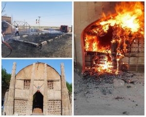 تخریب و آتش‌سوزی ۳ اثر تاریخی و گردش‌گری در خوزستان