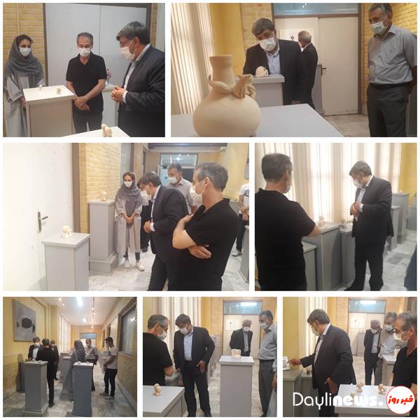 افتتاح یازدهمین نمایشگاه سفال بانوان هنرمند سمنانی توسط مدیرکل فرهنگ و ارشاد اسلامی استان