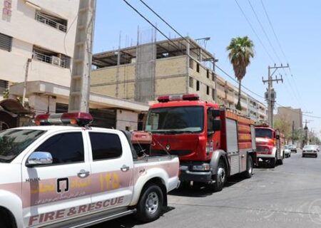 انجام ۱۴ عملیات اطفا حریق و امدادی در ۲۴ ساعت گذشته توسط آتش نشانی شهرداری اهواز
