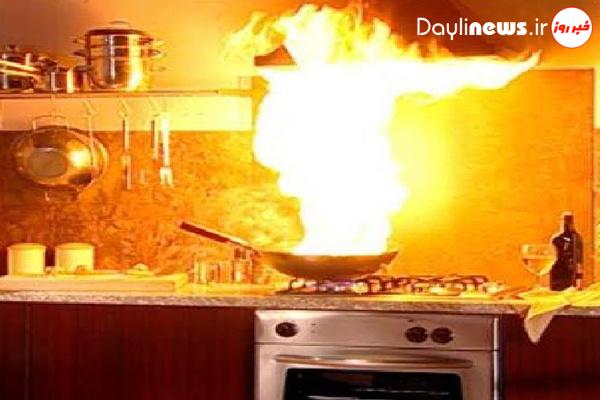 آشنایی با آتش سوزی در آشپزخانه و راه های مقابله با آن