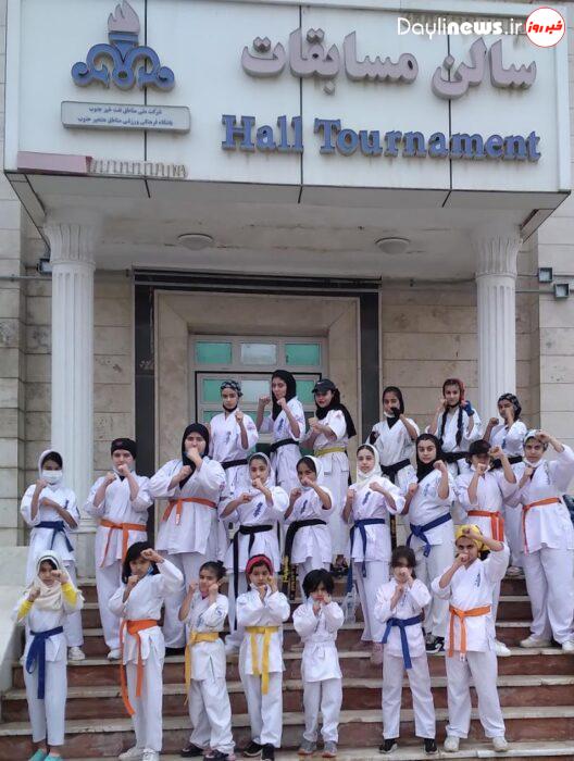 نایب قهرمانی خوزستان با درخشش دختران کاراته کار مسجدسلیمان