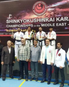 کسب مقام اول ، دومی و سومی توسط ورزشکاران آذربایجان شرقی در مسابقات قهرمانی کیوکوشین کاراته خاورمیانه در مشهد