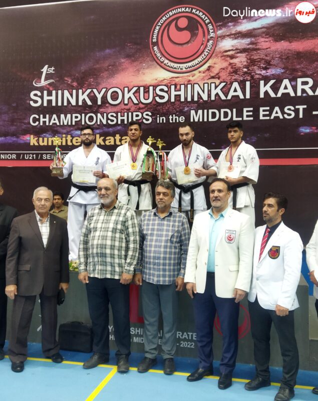 کسب مقام اول ، دومی و سومی توسط ورزشکاران آذربایجان شرقی در مسابقات قهرمانی کیوکوشین کاراته خاورمیانه در مشهد