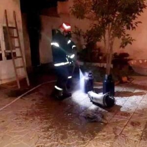آتش سوزی انباری منزل مسکونی در بناب
