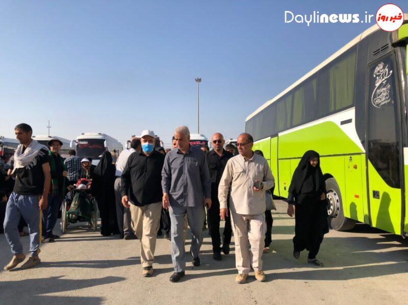یک میلیون و ۱۰۰ هزار زائر از مرزهای خوزستان عازم کربلا شدند