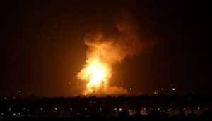 حمله راکتی به میدان گازی عراق