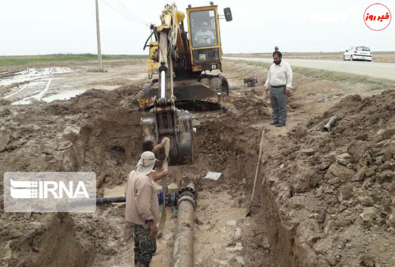 شبکه آب آشامیدنی بخش مرکزی و شهر اروندکنار آبادان قطع شد