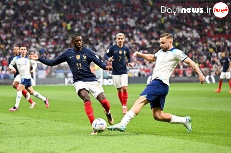 حذف انگلیس از جام جهانی/صعود فرانسه به نیمه نهایی